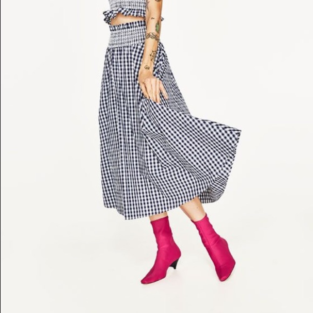 !!MOVING SALE!! Zara Woman Gingham Midi Skirt